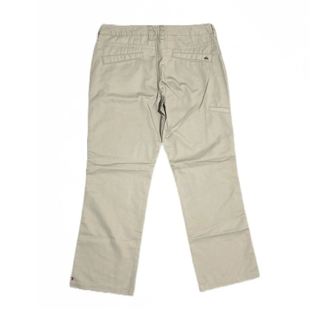 Quiksilver Men's 36 Tan Utility Straight Leg Chinos Pants Pockets Work‎ Casual